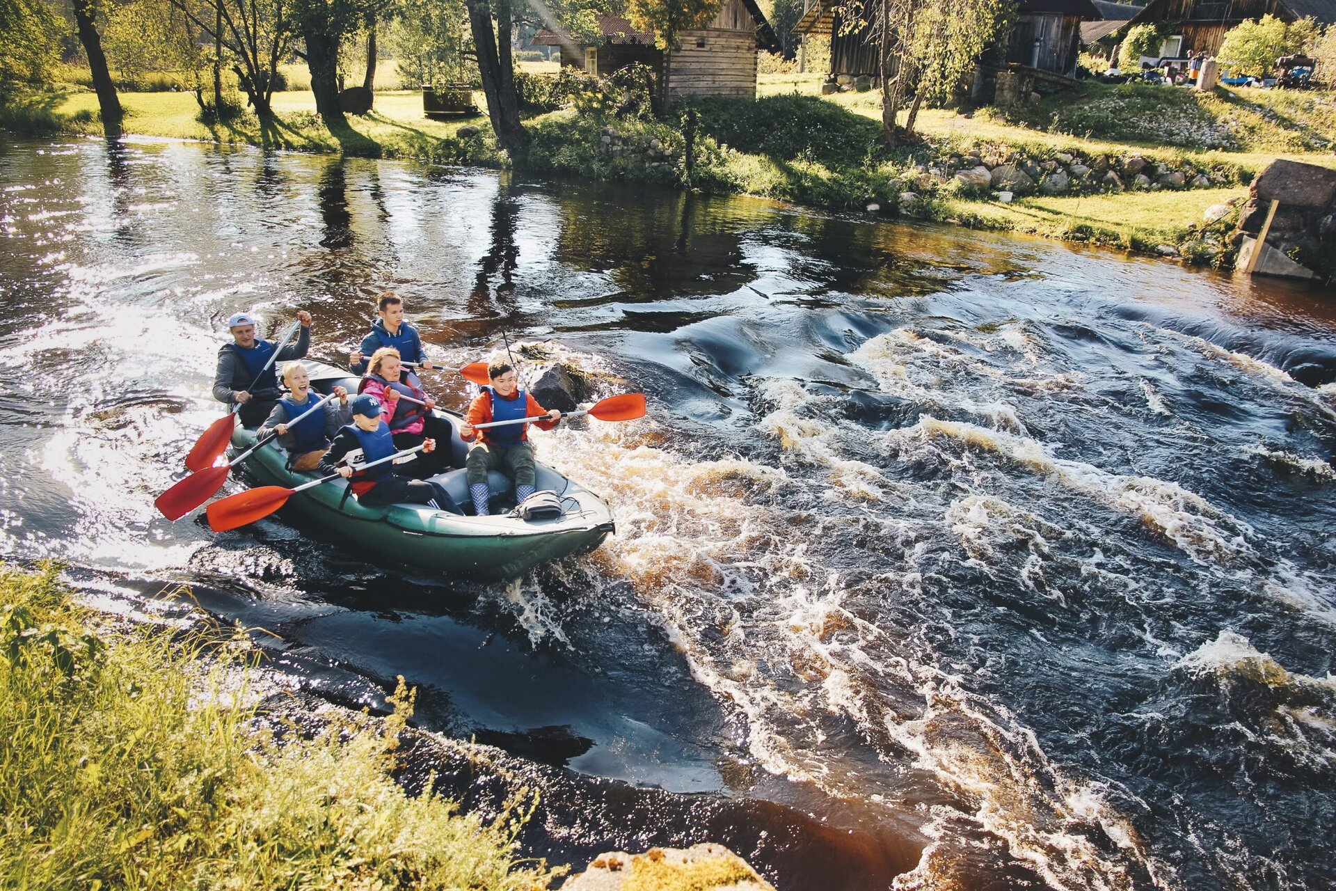 Rubber raft trips