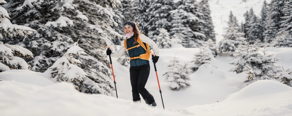 Skier in the forest